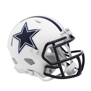 Dallas Cowboys Riddell Flat White Alternate Speed Mini Helmet